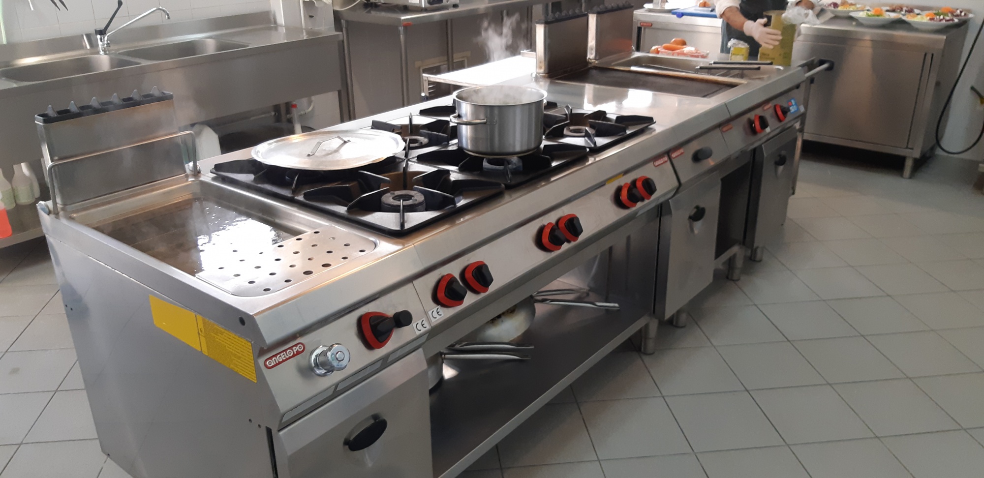 Blocco cucina a gas